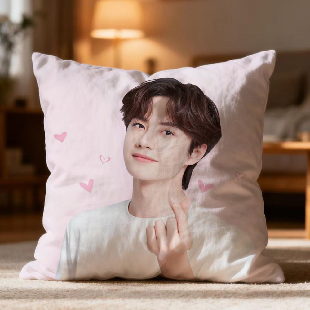 Fashion W-WWang Yibo Cushion Cover Soft Washable Pillow Case Multi-Scene for Couch Bed Travel Office Use