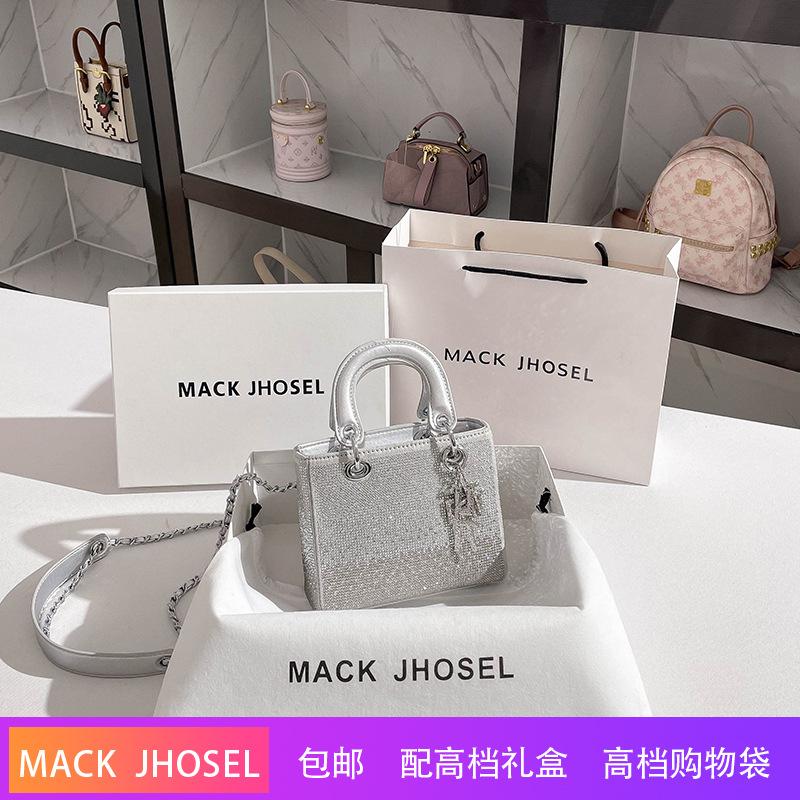 Full Diamond Studded Handbag, Casual and Versatile, with A High-end Feel and A Chain Like Daifei Bag