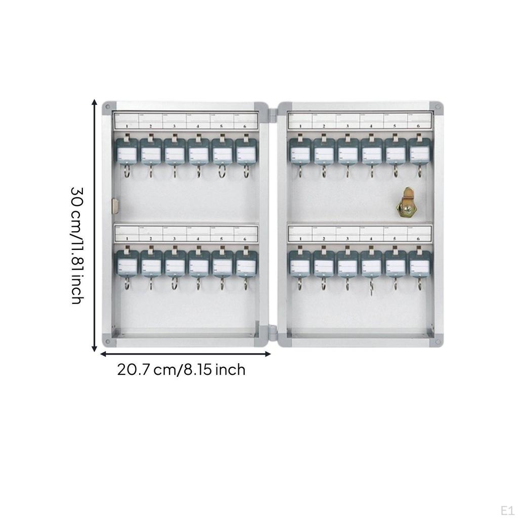 120 Key Holder Cabinet Lockable SurfaceMounted Powder Coated Security Storage for Hotel,