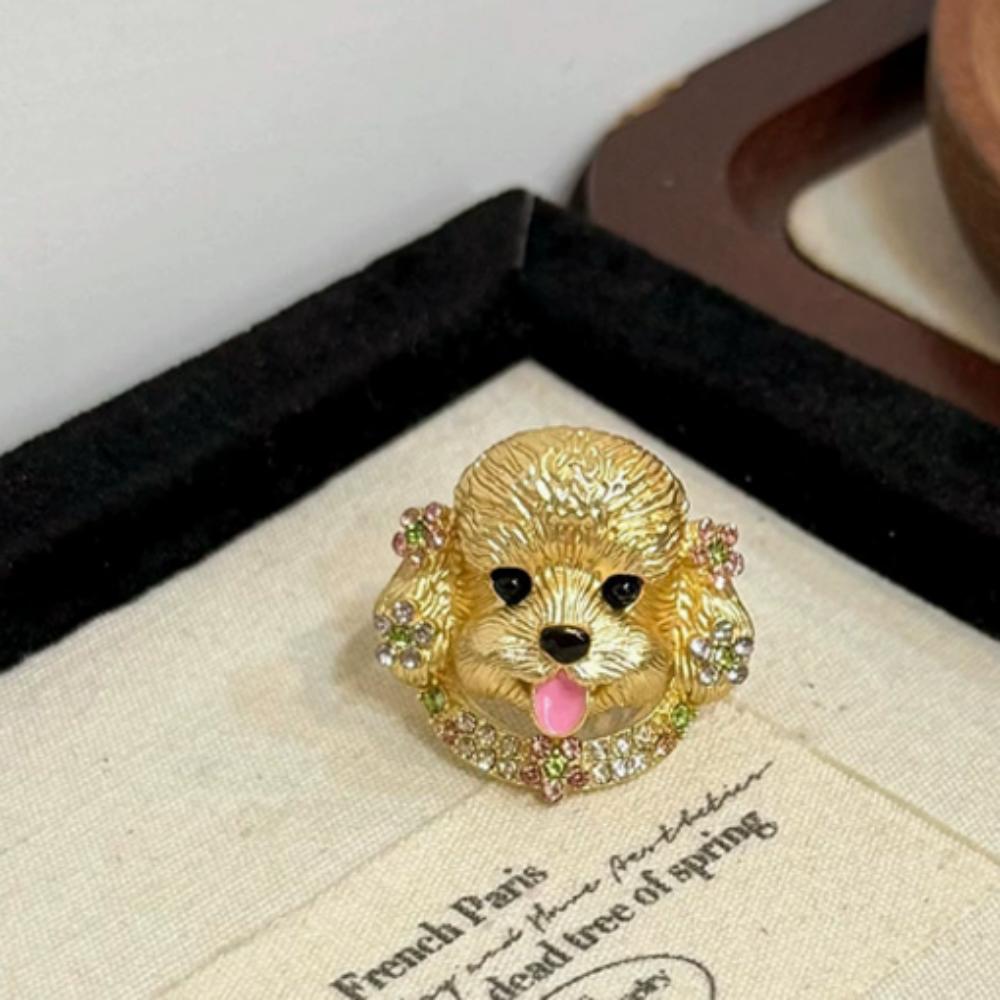Shiny Finish Open Ring Adjustable Fit Index Finger Ring Cat Open Ring Gift for Cat Lovers Style4