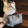 New Bag Women's Large-capacity Trendy Texture Portable Shoulder Large Bag College Students Commuting Tote Bag