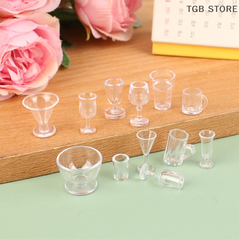 1/12 Dollhouse Miniature Thermos Cups Mini Red Wine Cup Doll House Food Play Scene Decor Accessories