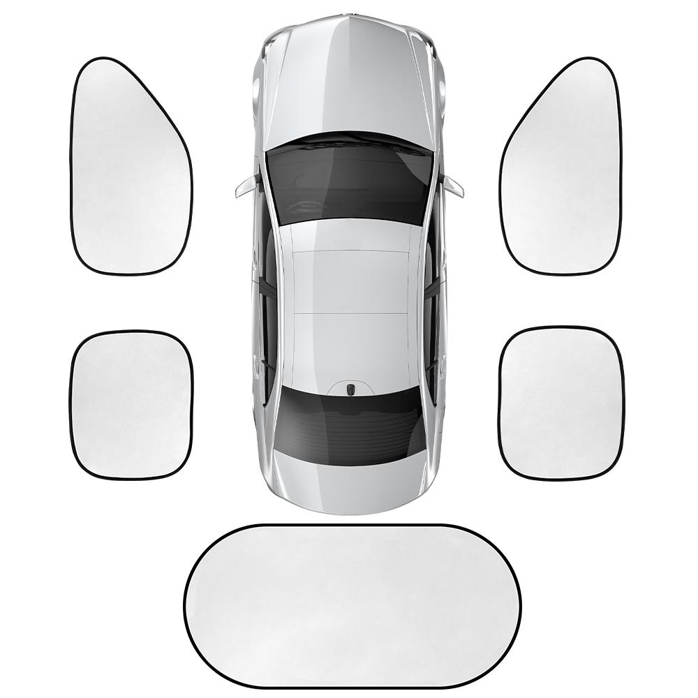 

5PCS Car Window Sunshade Cover Folded Sunshield Auto Interior Accessories For Ssangyong Korando Kyron Musso Rexton Tivoli Actyon
