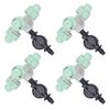 10 Set Plastic Misting Spray Nozzle Quick Connect Mist Irrigation Head Greenhouse Cooling