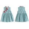 New Brand Summer Girls Dresses Snow Lotus Cheongsam Dress Girl Clothing Princess Dress Children