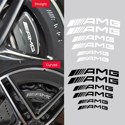 Benz amg 6 STÜCKE/SET Auto Bremssattel Aufkleber Decal für Mercedes benz AMG W203 W204 W205 W211 W212 W213 W218 Innenraumleisten SCKQTZ-AMG