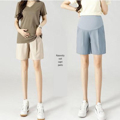 Pantaloncini di Supporto per Maternità a Vita Alta: Leggings estivi alla moda e casual per donne incinte
