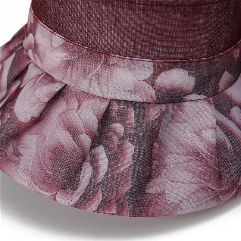 Hat Women's Summer Outdoor Sun Protection Sun Hat Bow Bucket Hat Sun Hat