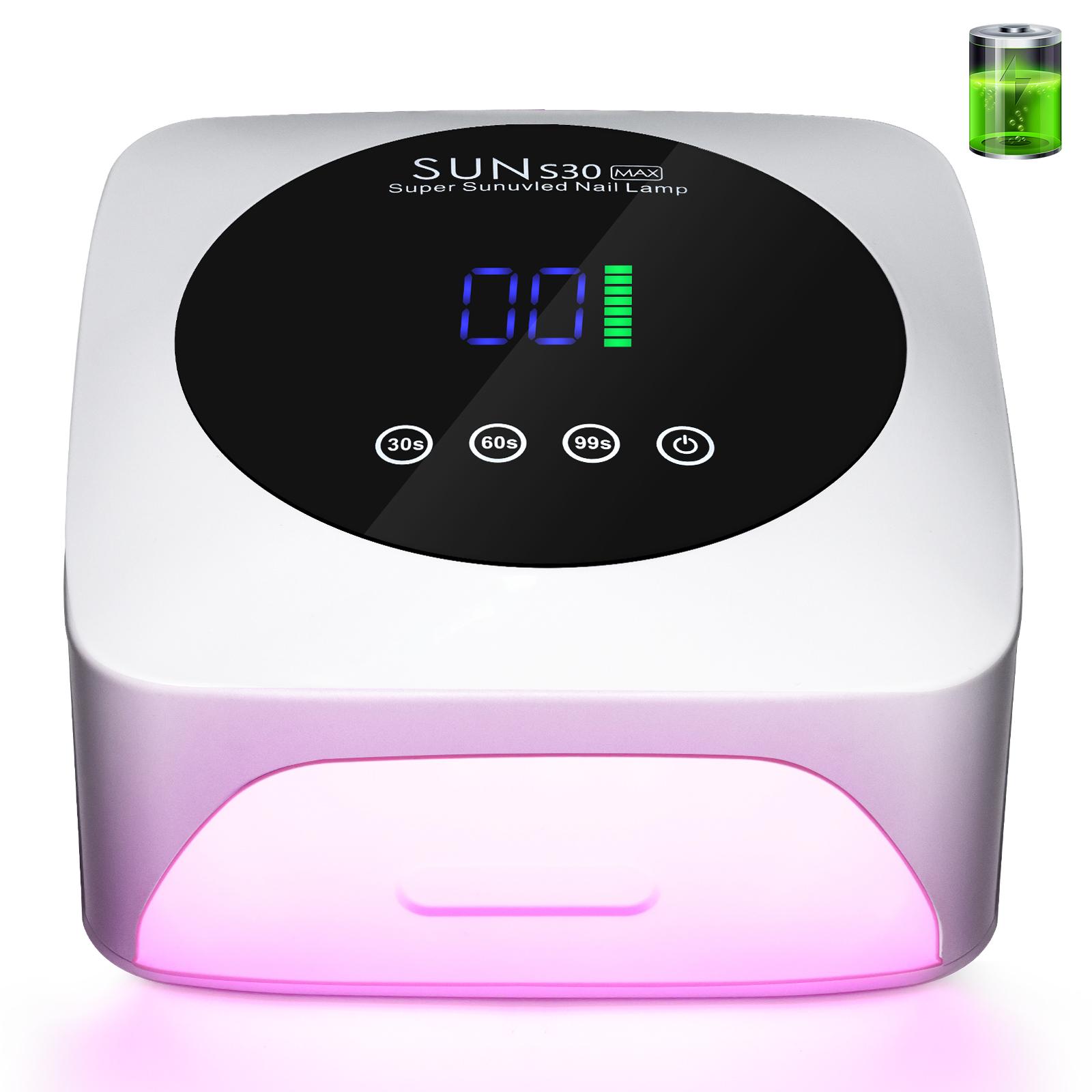 

Rechargeable Nail Dryer 57 LED Professional Nail Lamp UV Gel Nail Polish Curing Nail Lamp with Sensor Manicure Salon Tool EU белый