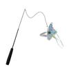 Cat Hunting Teaser Stick: Durable, Bite-Resistant Feather Toy for Self-Entertainment and Human-Pet Interaction.