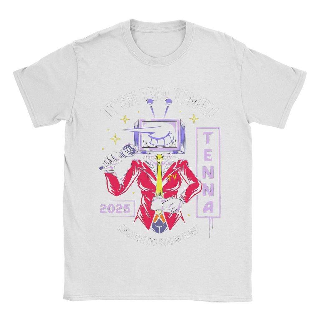 Energetic Show Host Deltarune Tee Shirt for Men Women Graphic Print T Shirts 100% Cotton Clothing