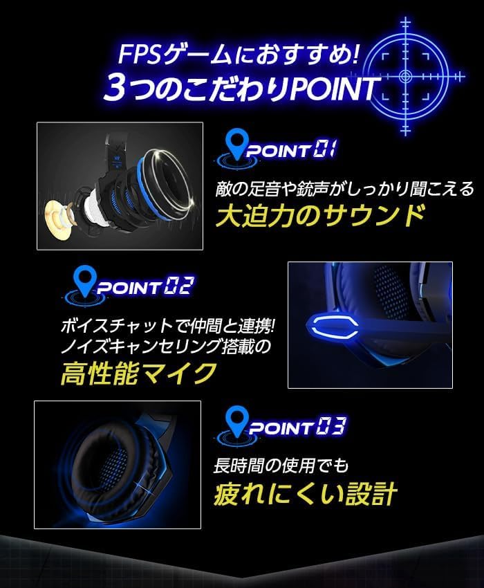 G2000 Gaming Headset Voice Chat Gaming Headphones Gaming Headphones Voice Chat Compatible Gaming Headset G2000 with Mic Mute Switch LED Light Up Wired