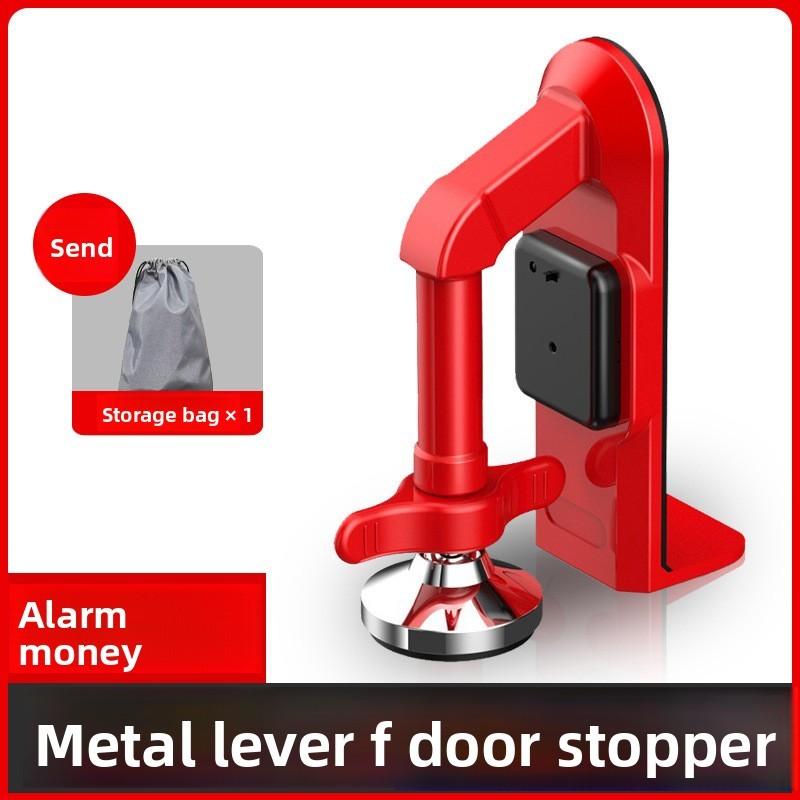 Aluminum Alloy Door Stopper With Alarm For Rental Apartments And Single Living Security