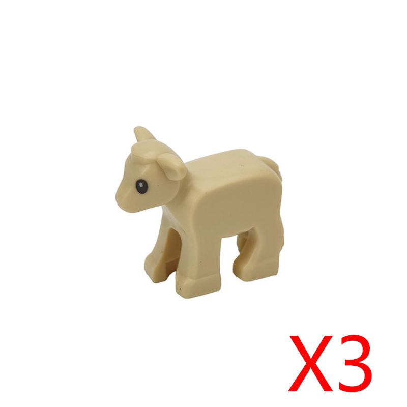 MOC Animal Scene Building Blocks Zoo Elephants Giraffes Chimpanzee Camels Goats Camel Parrots Pigeon Accessories Bricks Toys N09