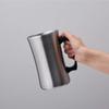 Doshisha Drinkable Mega Mug Silver Black Handle 1.0L