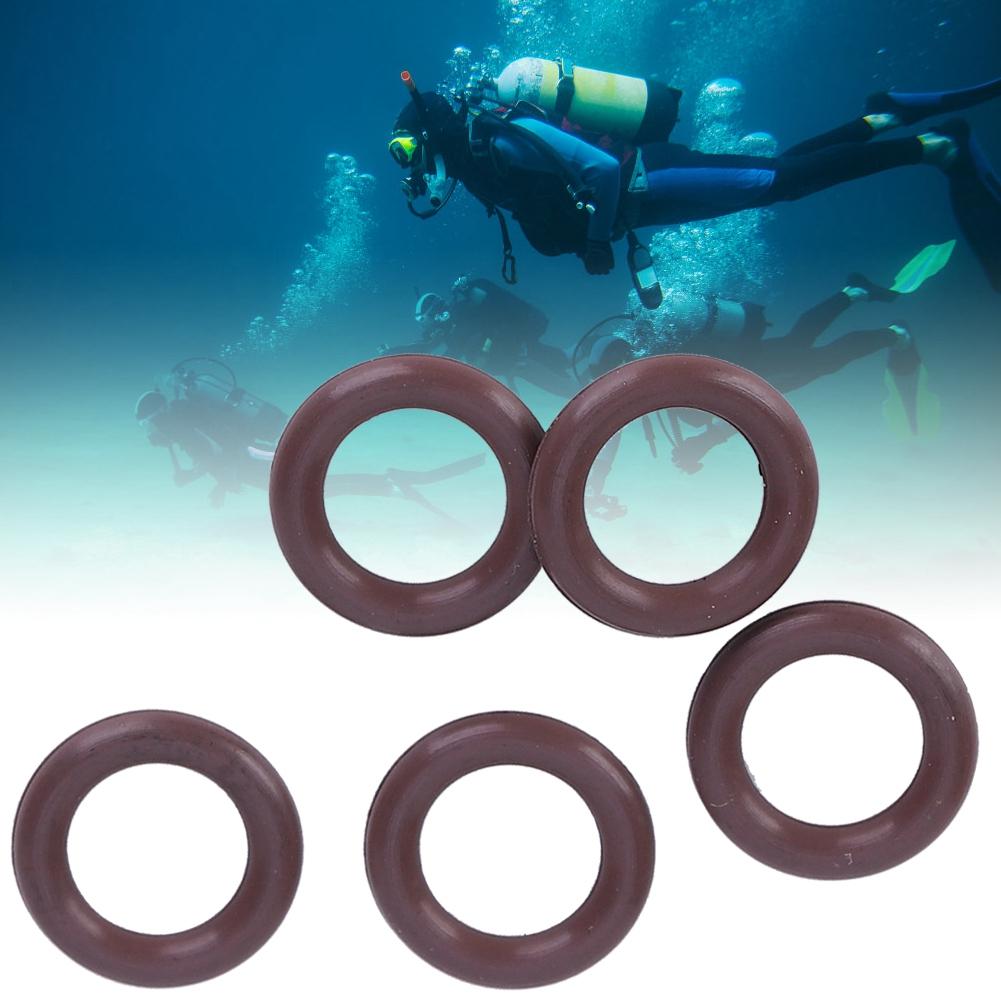 5PCS AS 050 Imported Brown FKM90 Diving Cylinder O Sealing Ring Replacement Maintenance Accessory6.07x1.78