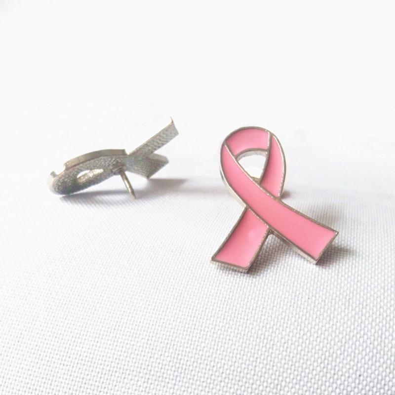 Red Ribbon Heart Enamel Pin - AIDS/HIV Charity Symbol
