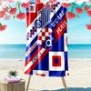 Dinamo Zagreb Print Strandtuch, Großes Weiches Schnelltrocknendes Handtuch für Strand Camping Schwimmen