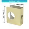 Premium Gold Finish Door Reinforcement Plate to Enhances Home Security Repair Door Lock Holes for Wood Metal Door Use
