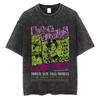 Oosaki Nana Anime Vintage Spłowiony T-shirt Harajuku Punk Estetyka Streetwear Unisex Luźny Letni Bawełniany Koszulka z Nadrukiem Top