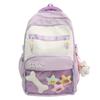 Unisex Large Capacity Backpack With Curved Shoulder Straps For School And Day Trips