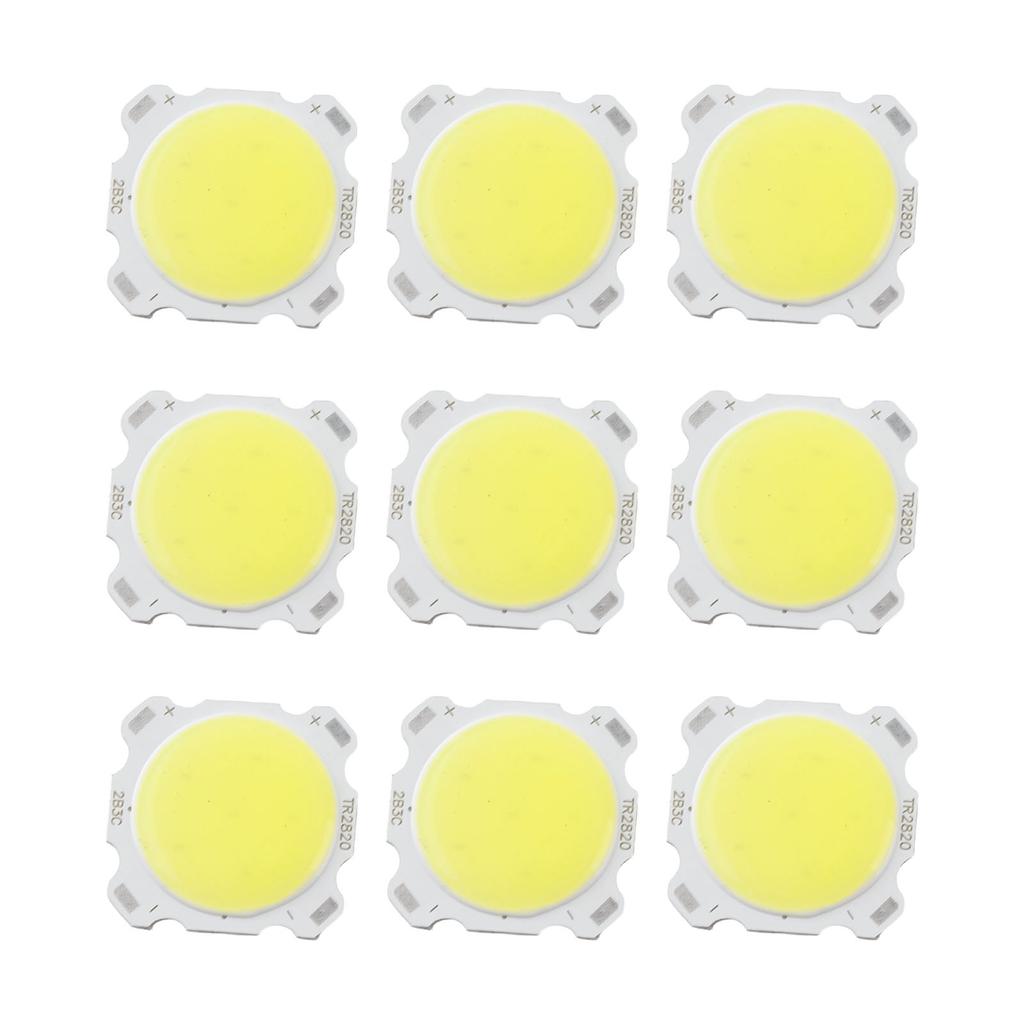 10pcs Round COB 3W High Power LED Chip Bulb Lamp Light Warm White