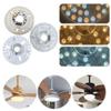 3.9 Inch 15W Dimmable Ceiling Fan Light Retrofit Kit with Adjustable Color Temperature and Round Panel
