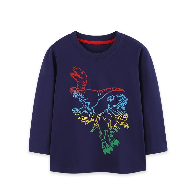 Autumn 26: Boys' Dinosaur Print Long Sleeve T-shirt