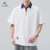 POLOMEISDO Herren Sommer Faux Zweiteiler Polo T-Shirt