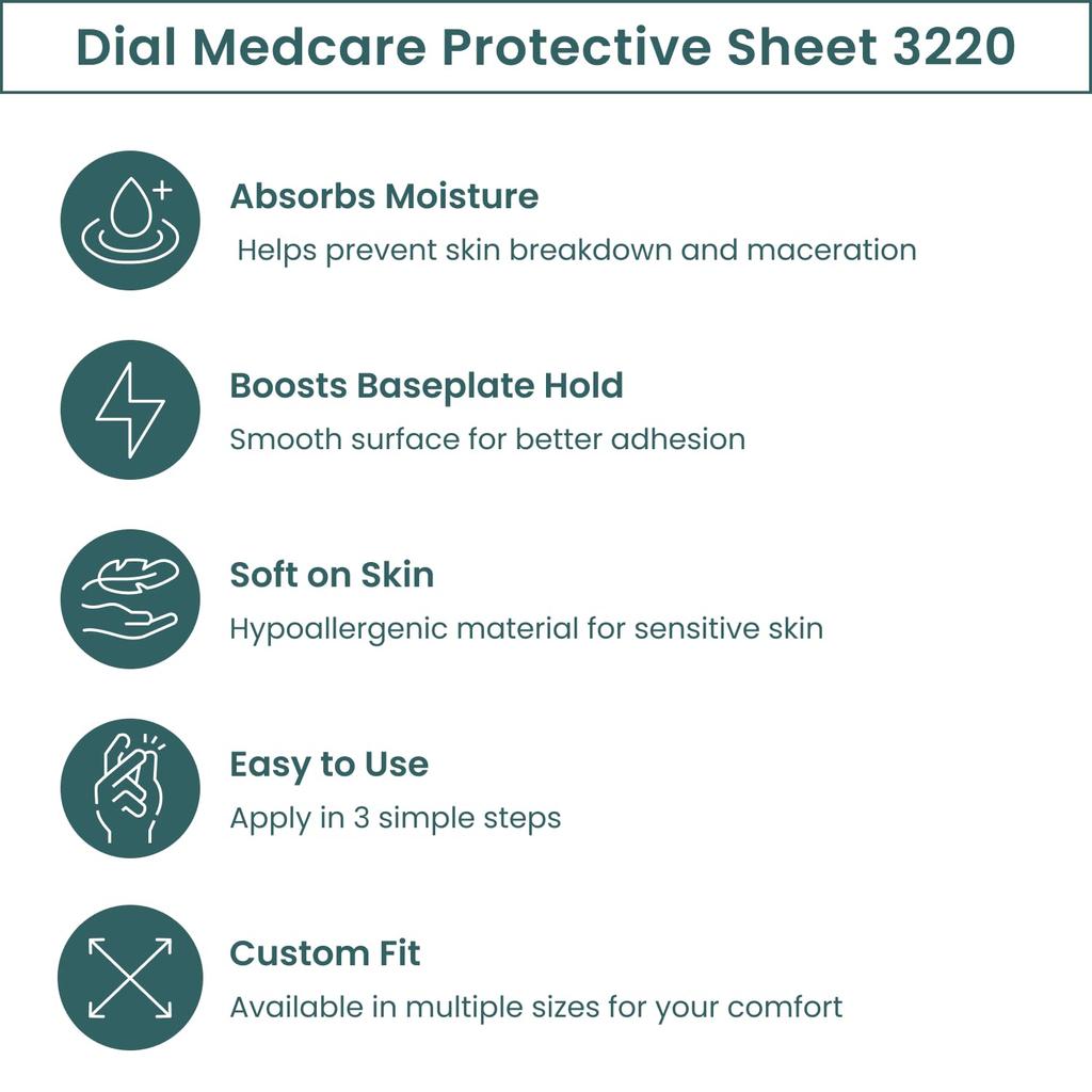 Ostomy Skin Barrier Sheet MED 3220 – Dial Medcare Protective Layer - PS 220 (1)