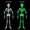 Halloween Hanging Luminous Skeleton Decorations, Full Body Glow-in-The-Dark Skeleton Halloween Bar Party Wall Sticker Decorations