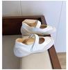 Pantofi Mary Jane cu talpă groasă și înălțime interioară crescută 2025 noi argintii cu scai casual de nișă sport balet pantofi simpli femei