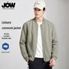 JOW Men's Dark Twill Baseball Collar Jacket