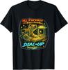 Funny My Parents Survived Dial Up Internet Retro Tech Humor T-Shirt