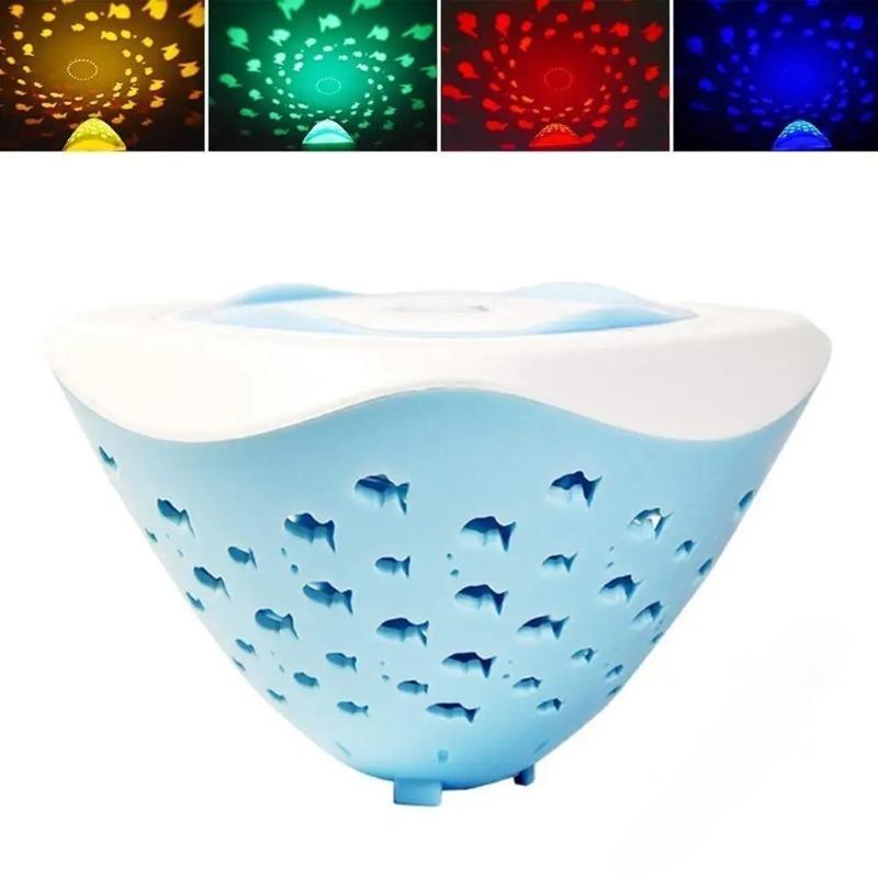 LED Wasserdichte Badewannenleuchte RGB Bunte Schwimmbad Dekoration Lichter Kleiner Fisch Projektion Badelicht Projektor Geschenke