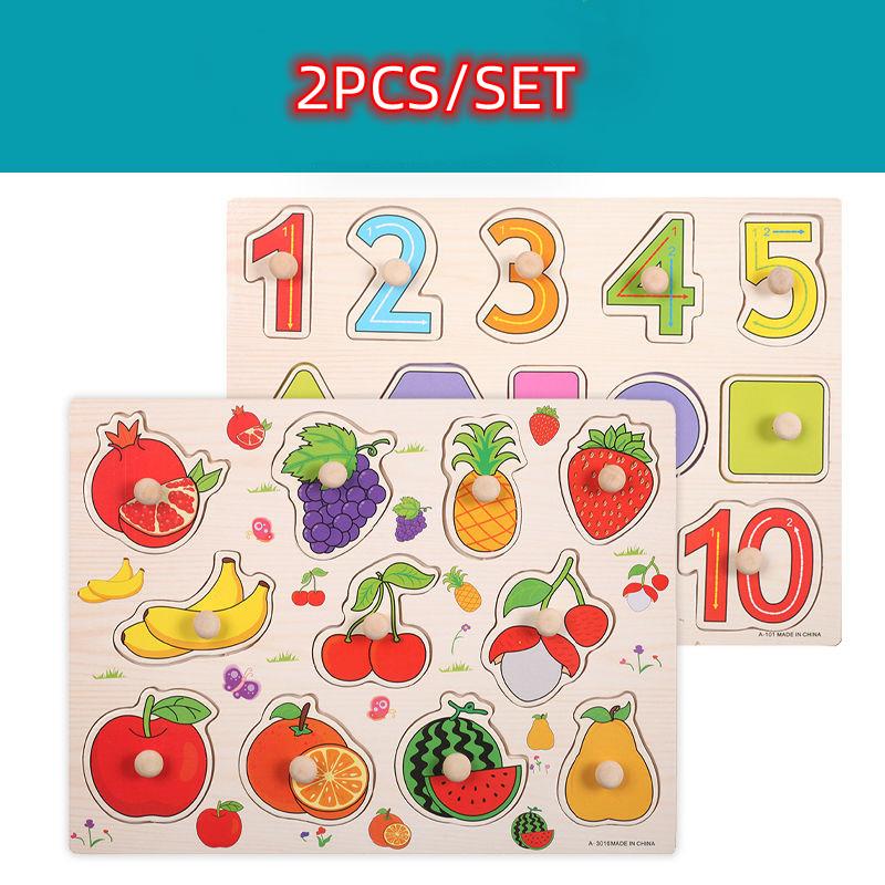 Montessori Baby Puzzle Educational Toys For Children Baby Game Puzzle Board Jigsaw Child Puzzle Wooden Puzzles For Kids 2 3 Year