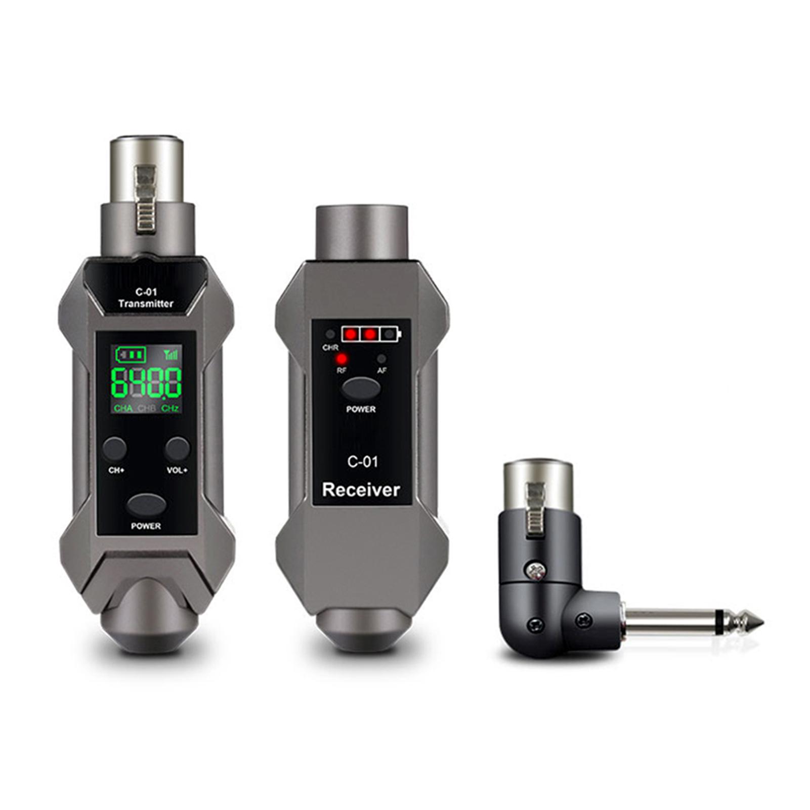 

Microphone Wired to Wireless Conversion Equipment Signal Reception Transmission System Plug and Play Moving Coil