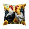 1/4pcs Farm Rooster Cushions Pillowcase Polyester Cushion Cover Throw Pillow Pillowcover Home Car Sofa Decor
