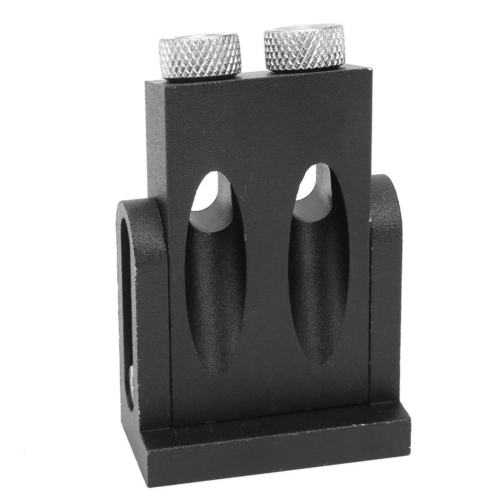 15pcs Scale Marks Oblique Hole Locator Aluminum Alloy Woodworking Hole Guide DIY Furniture Making