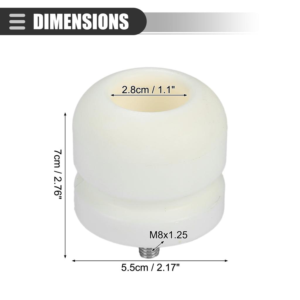 Motoforti Car Rubber Front Rear Suspension Bump Stop No.1349805/1923654 White 1 Piece