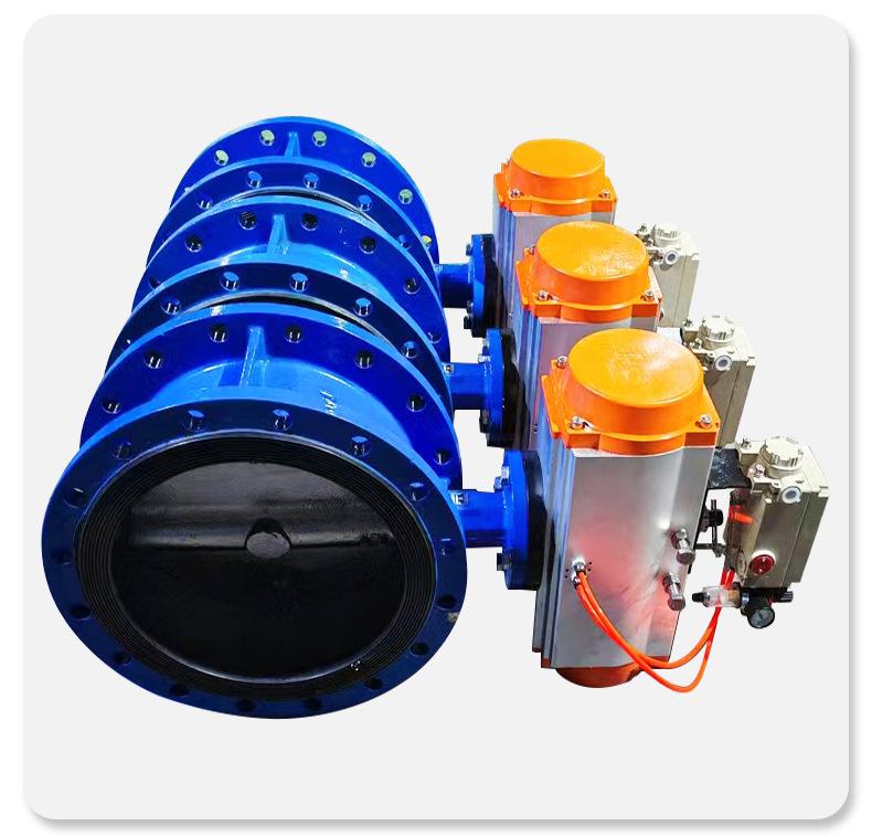 Explosion-Proof Pneumatic Butterfly Valve D671X-16Q: Ductile Iron, Wafer Type for Steam Pipeline Shut-off