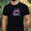 Men's T-Shirt Funny Shark Motif Cotton Size XS To 5XL