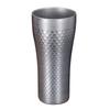 Hammered Metal Drinking Glasses, 450Ml Stainless Steel Tumblers, Double Walled Insulated Cup for Water, Iced Coffee, Beer, Juice, and Drink Beverage