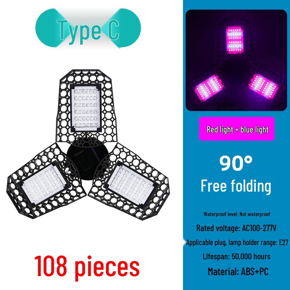 

LED Grow Light Bulb E27 for Succulents & Moss - Imitation Sunlight with Red/Blue Spectrum, Foldable & Adjustable