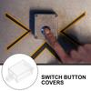 2Pcs Rocker Switch Protective Covers Transparent Waterproof Adhesive Backing Button Cover Prevent Accidental Activation for Boat