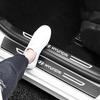 Carbon Fiber Trunk Bumper Welcome Pedal Threshold Stickers for Hyundai Kona Elantra IX35 I20 I30 I10 I40 Accent Tucson Santa Fe AH4