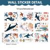 Underwater World Animal Wall Sticker Summer Ocean Small Fresh Whale Jellyfish Bathroom Children's Room Self-adhesive Pvc Sticker