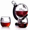 Gongziyu 850ml Glass Wine Decanter with Wooden Stand