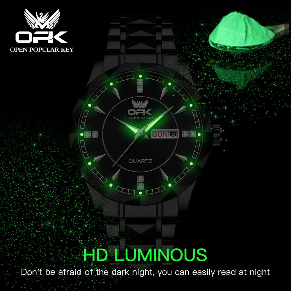 OPK Men's Fashionable Business Waterproof Watch Model 8151 Durable Timepiece for Casual And Formal Occasions