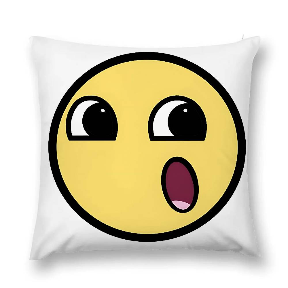 Lustiger E-Epic Face Kissenbezug Kissen zum Beziehen Heimdekoartikel Wohnzimmerdekoration Kissenbezüge